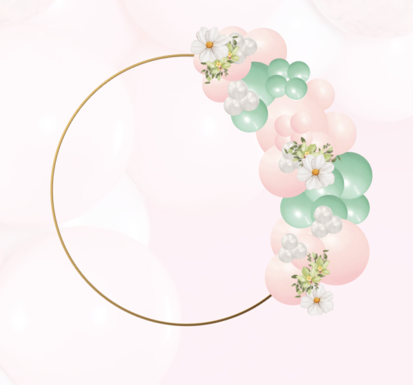 Balloon Ring with Half Garland